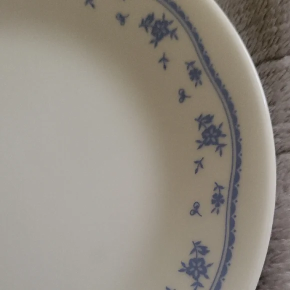 Vintage Corelle Morning Blue Dessert Or Bread Plates. Set Of 4 Plates - Picture 3 of 4